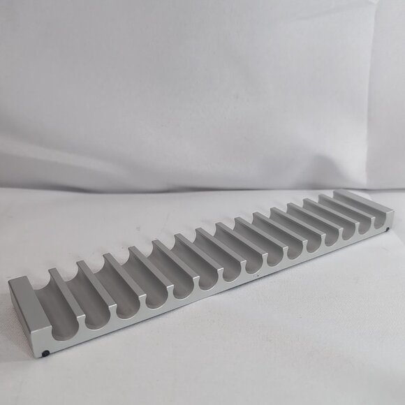 Compakt CD Holder Michael Santella Dibis Silver Retro Extruded Aluminum Vintage - Picture 2 of 11